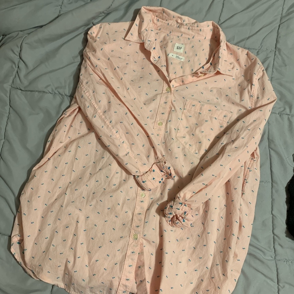 Gap XL fitted bf shirt ls